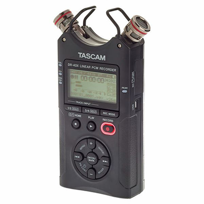 Tascam DR-40X portable recording device