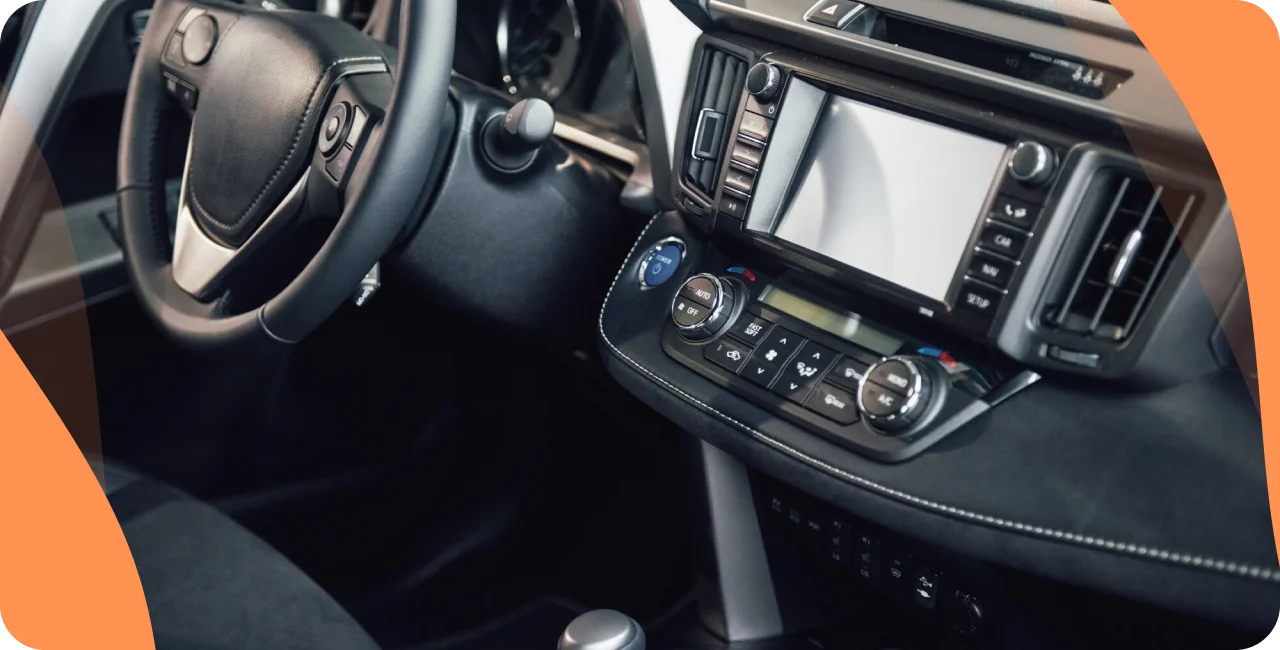 radio dans une voiture